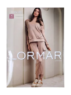 Lormar Completo tuta da donna in ciniglia soft con tasconi - khaki