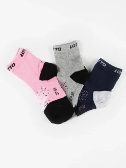 Lotto Calze midi da bambina bicolor Confezione 3 paia