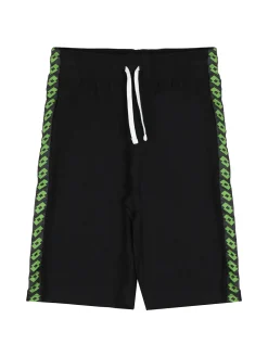 Lotto Completo corto da bambino in cotone con t-shirt e bermuda - nero