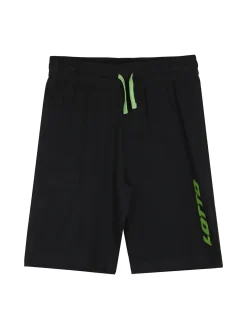 Lotto Completo corto da bambino in cotone con t-shirt logo e bermuda - verde
