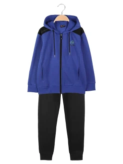 Lotto Completo tuta sportivo da bambino con cappuccio e zip