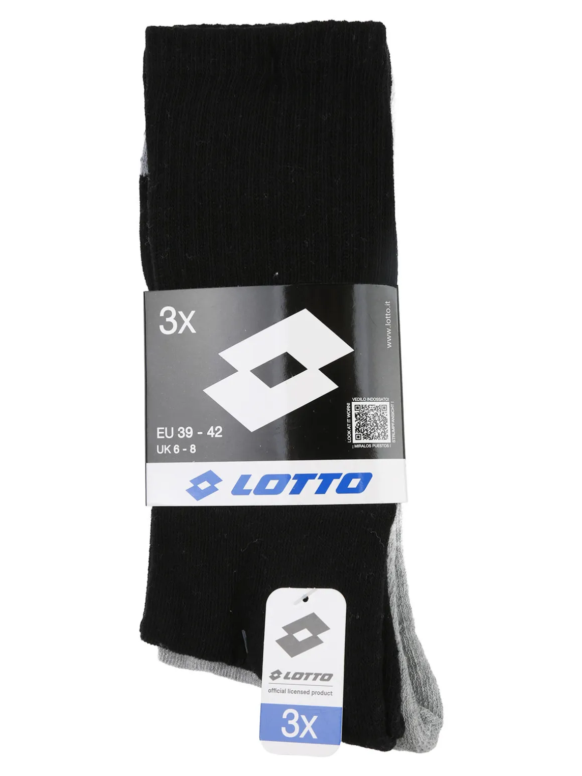 Lotto Confezione da 3 paia di calze tennis uomo - assortito