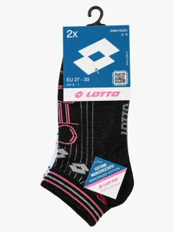 Lotto 2 Paia di calze corte da bambina con lurex