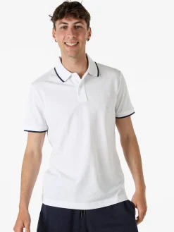 Lotto Polo da uomo in cotone a maniche corte - bianco