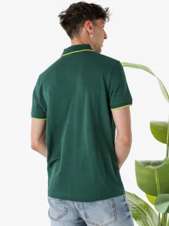 Lotto Polo da uomo in cotone a maniche corte - verde