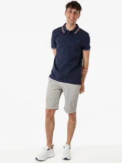 Lotto Polo da uomo in cotone a maniche corte - blu