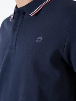 Lotto Polo da uomo in cotone a maniche corte - blu