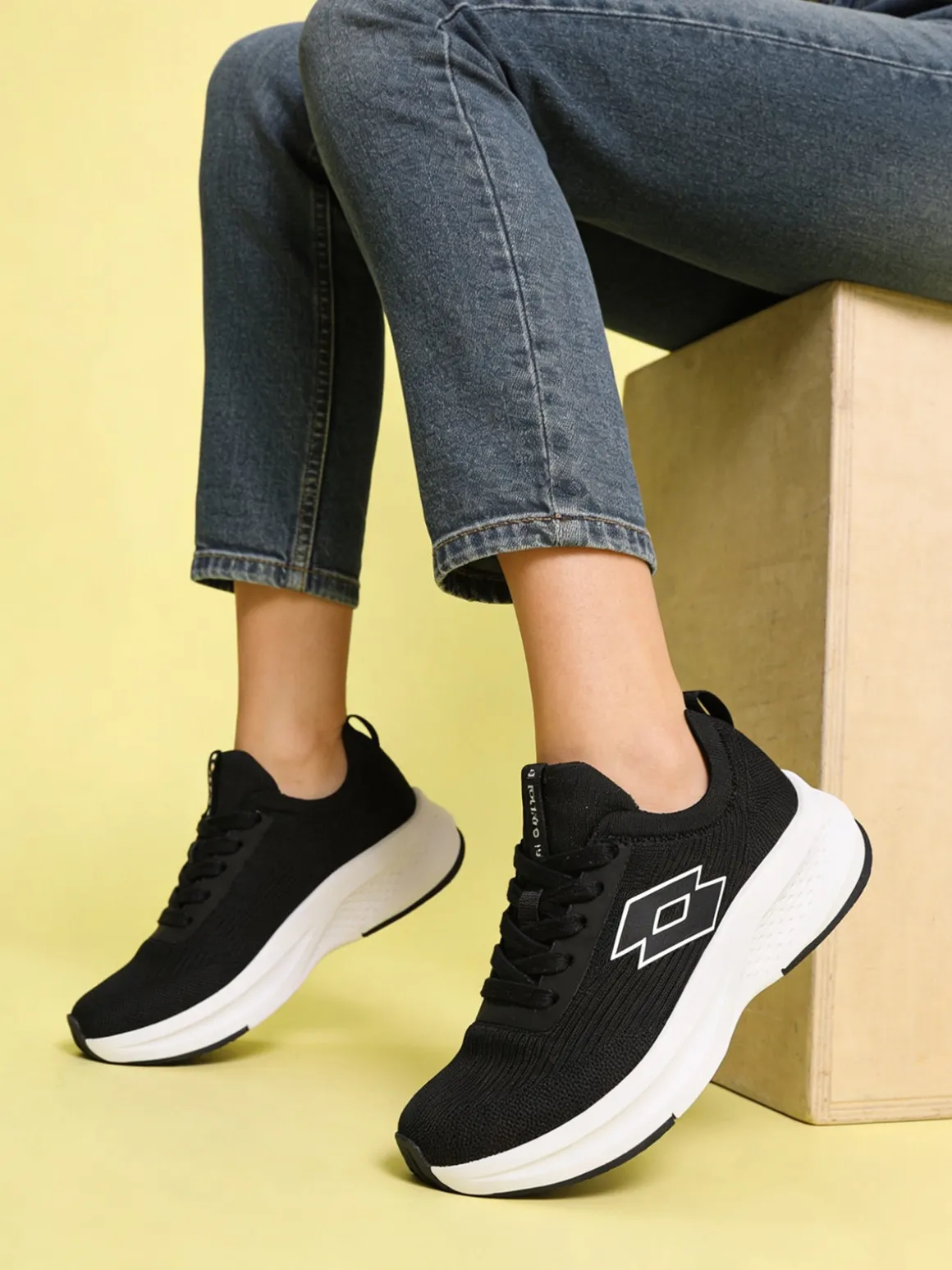 Lotto SPEEDRIDE 1000 sneakers sportive da donna in maglia - nero