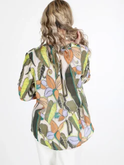 Louise Doro Camicia donna multicolore con scollo a V