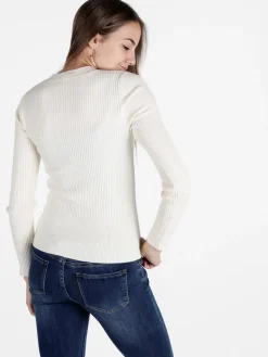 Louise Doro Cardigan donna in maglia a costine