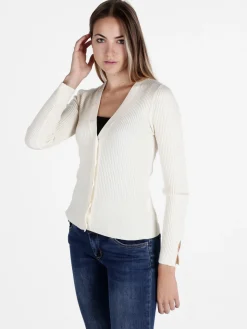 Louise Doro Cardigan donna in maglia a costine