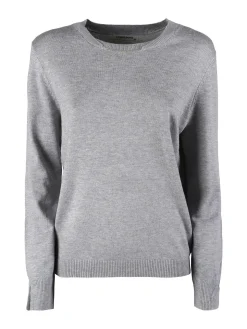 Louise Doro Maglia donna con girocollo decorato - grigio