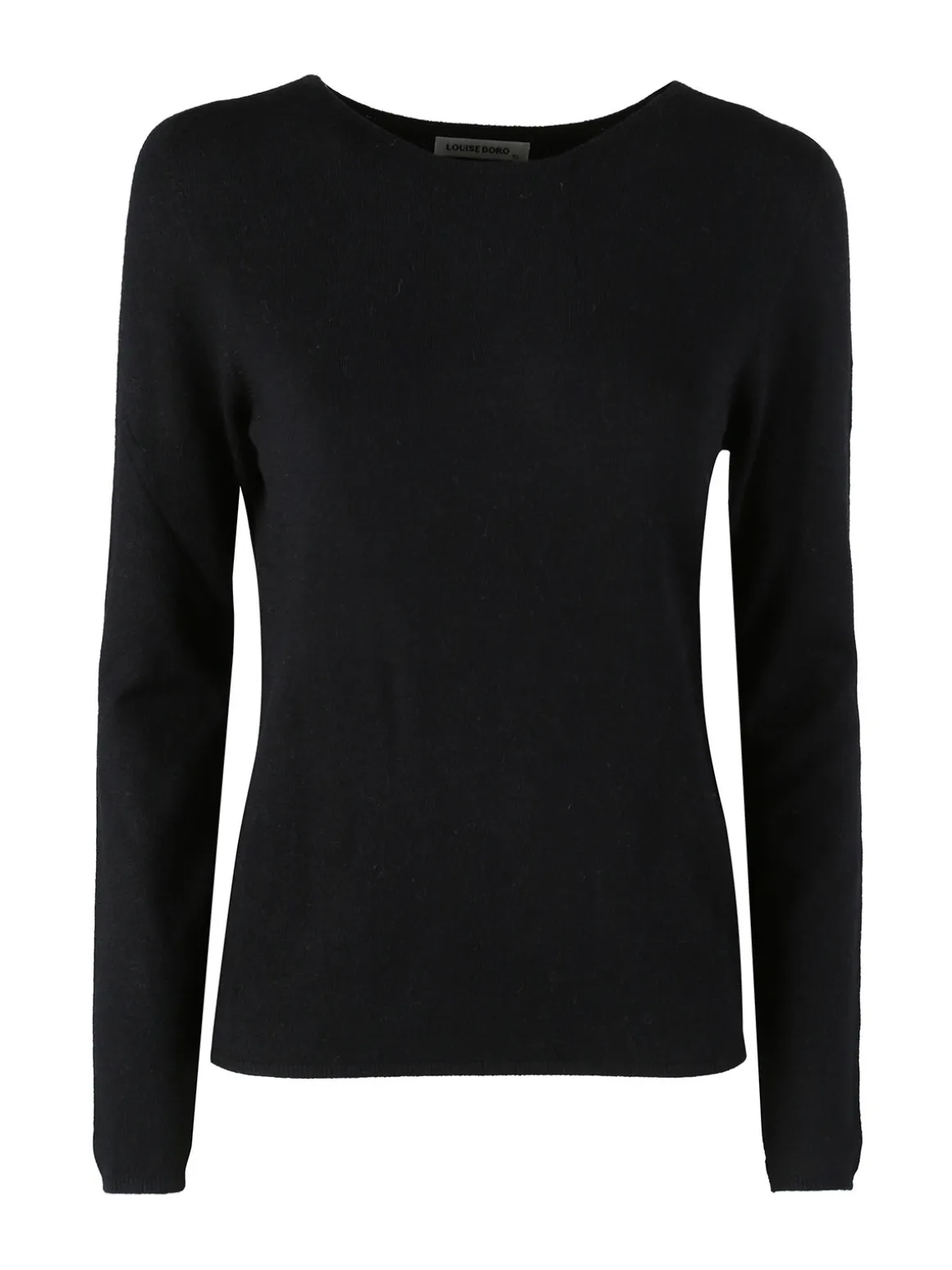 Louise Doro Pullover donna in maglia misto lana - nero