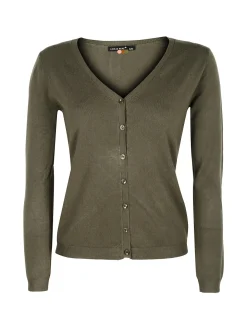 Louise Orop Cardigan da donna con bottoni