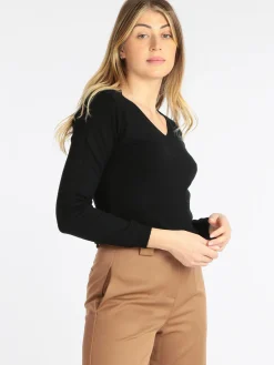 Louise Orop Pullover da donna scollo a V