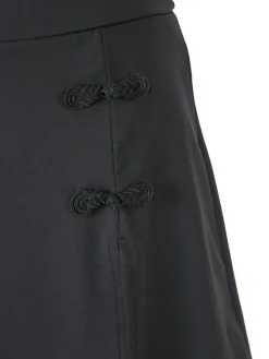 Lovery Gonna pantalone da donna con ricami - nero