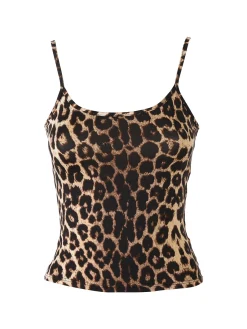 Lovery Top donna con spalline strette - multicolore