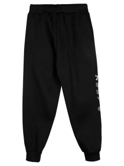 Luca Kids Pantaloni tuta da bambino con interno felpato - nero