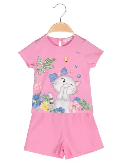 Luisa Chic Completo corto da neonata con t-shirt e shorts