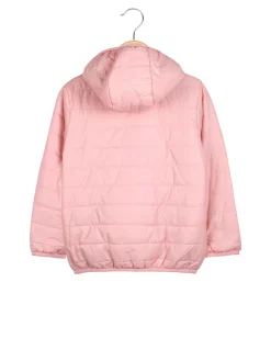Luisa Chic Giubbino 100 grammi da bambina reversibile con cappuccio e zip - rosa