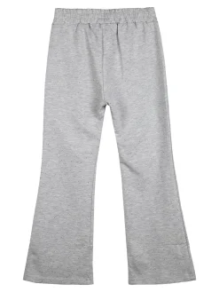 Luisa Chic Pantaloni da bambina a zampa con strass - grigio
