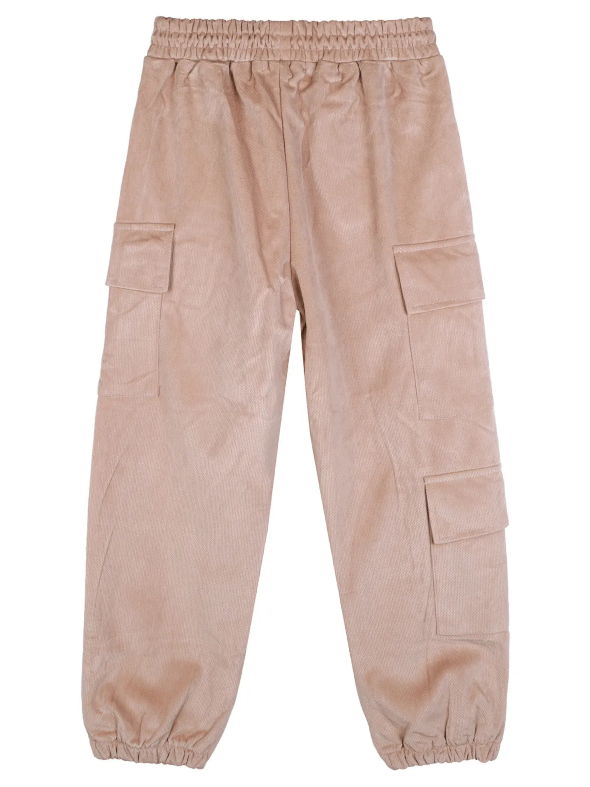 Luisa Chic Pantaloni da bambina in velluto con tasconi laterali