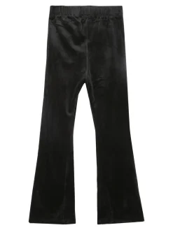 Luisa Chic Pantaloni da bambina in ciniglia - nero