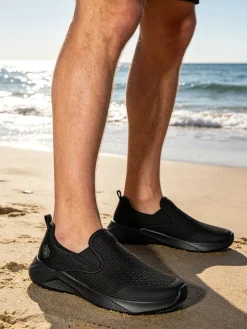 Lumberjack KARTER Sneakers da uomo slip on - nero