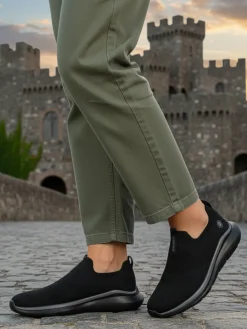 Lumberjack LVORY Sneakers sportive donna slip on - nero