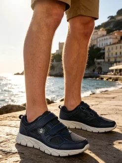 Lumberjack RAM Sneakers sportive da uomo con strappi - blu scuro