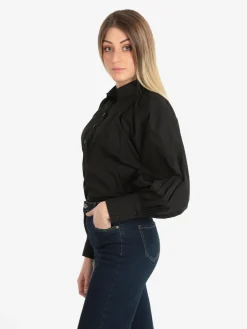 Lumina Camicia donna in cotone con maniche a palloncino