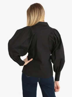 Lumina Camicia donna in cotone con maniche a palloncino