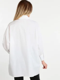 Lumina Maxi camicia donna con maniche a palloncino