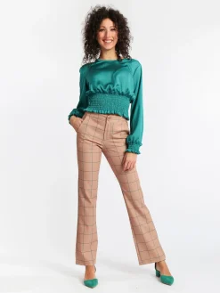 Lumina Pantaloni classici a quadri