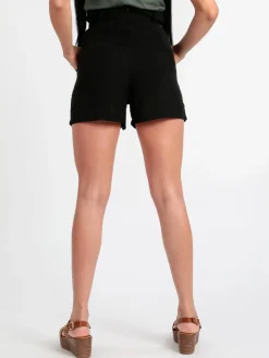 Lumina Shorts a vita alta misto lino