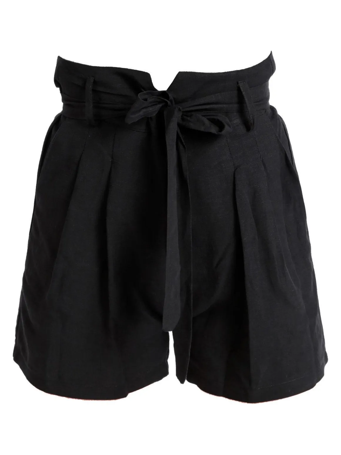 Lumina Shorts a vita alta misto lino