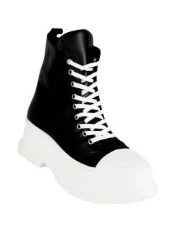 Made In Italy Genny Sneakers alta in pelle con platform