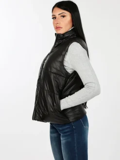 Made In Italy Gilet donna imbottito oversize