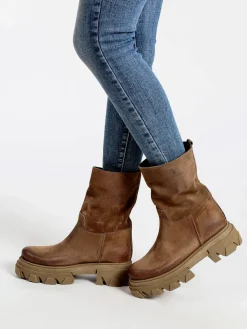 Made In Italy Stivaletti chelsea in pelle scamosciato da donna