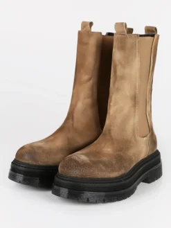 Made In Italy Stivaletti in pelle scamosciata chelsea da donna