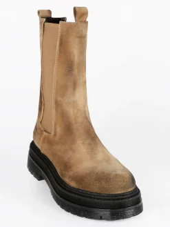Made In Italy Stivaletti in pelle scamosciata chelsea da donna