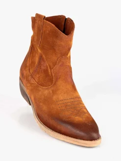 Made In Italy Stivaletti in pelle scamosciata texani