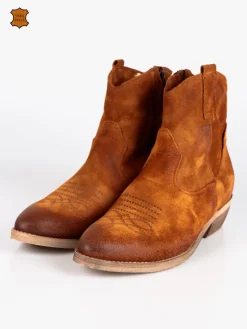 Made In Italy Stivaletti in pelle scamosciata texani