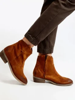 Made In Italy Stivaletti in pelle scamosciata texani