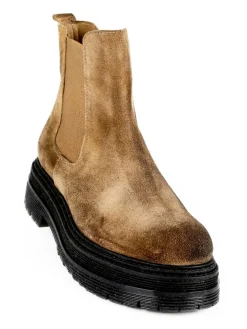 Made In Italy Stivaletti in pelle scamosciata da donna