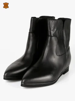 Made In Italy Stivaletti in pelle donna a punta
