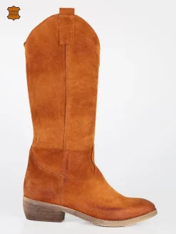 Made In Italy Stivali in pelle scamosciata da donna
