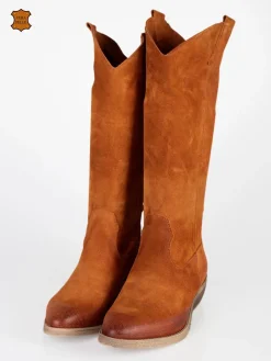 Made In Italy Stivali in pelle scamosciata da donna