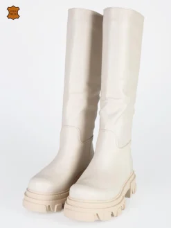 Made In Italy Stivali in pelle chelsea da donna