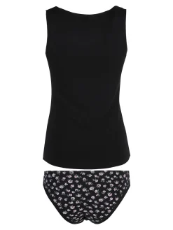 Magic Dream Coordinato donna intimo con top e slip - nero